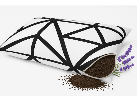 poduszka z łuską gryki i lawendą uspokajająca zdrowy sen 50x60