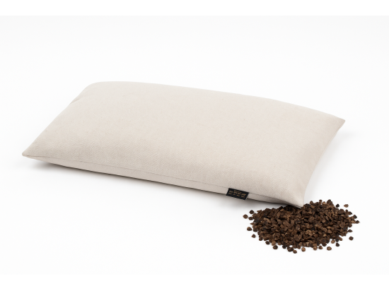 poduszka z łuską gryki premium z poszewką lnianą