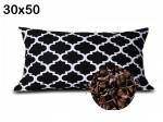 poduszka z łuską gryki gryczna rozmiar 30x50 dla dziecka do spania maroko czarne