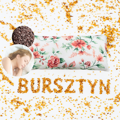 poduszka z bursztynem bałtyckim łuska gryki gorczyca podróżna jpga medytacja